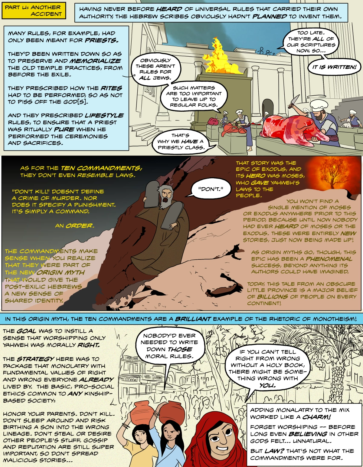 Leviticus wasn't supposed to be laws for everyone, and the Ten Commandments weren't even meant to be law.